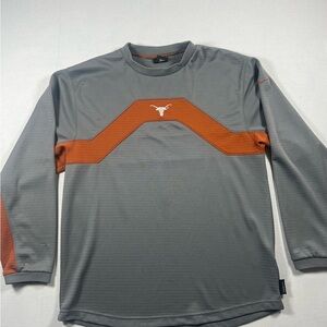 Vintage Nike Texas Longhorns Long Sleeve Shirt Gray & Orange Men Size Medium
